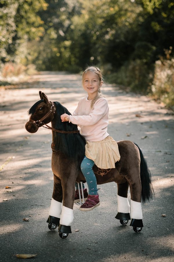 Mechanisches Reitpferd  Pony auf Rollen Happy S für Kinder zwischen 3-6 Jahre Neu