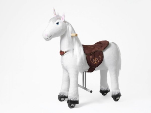 Mechanisches Reitpferd Pony  auf Rollen Einhorn S für Kinder zwischen 3-6 Jahre Neu