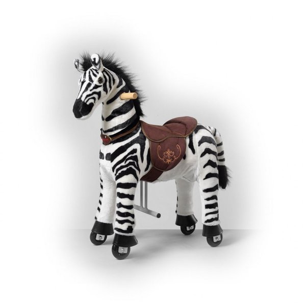 Mechanisches Reitpferd  Pony auf Rollen Zebra M  für Kinder zwischen 5-12 Jahre Neu