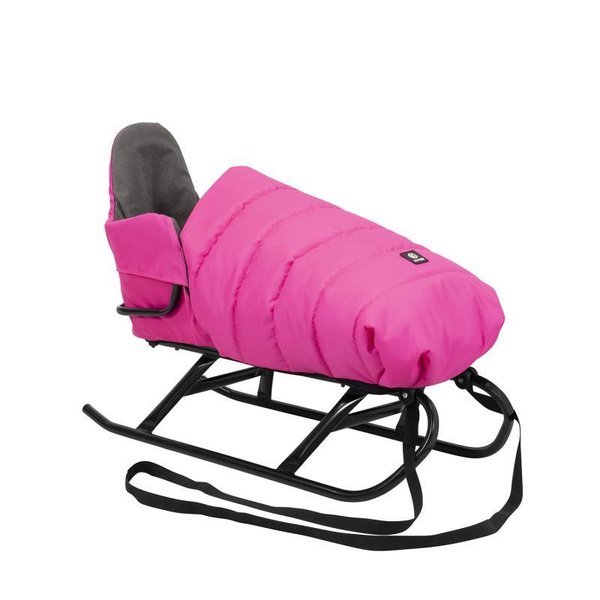 Kinderschlitten Schlitten aus Stahlrohr mit starken Kunststoffsitz (flo)